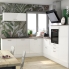 #Meuble de cuisine - Bas suspendu - IRIS Blanc - 1 porte - L60 x H41 x P58 cm