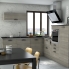 #Poignée de meuble - de cuisine N°39 - Chrome noir mat - 16,6 cm - Entraxe 64 mm - SOKLEO