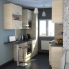 #Colonne de cuisine N°58 - Four encastrable niche 45  - STILO Noyer Blanchi - 3 tiroirs - L60 x H125 x P58 cm
