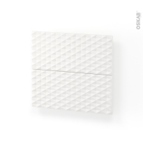 Façades de salle de bains - 2 tiroirs N°60 - ALPA Blanc - L80 x H70 cm