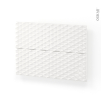Façades de salle de bains - 2 tiroirs N°61 - ALPA Blanc - L100 x H70 cm