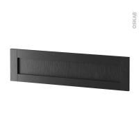Façades de cuisine - Face tiroir N°41 - AVARA Frêne Noir - L100 x H25 cm