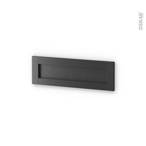 Façades de cuisine - Face tiroir N°39 - AVARA Frêne Noir - L80 x H25 cm