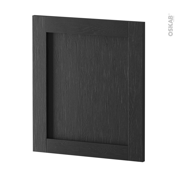 Façades de cuisine Porte N°15 <br />AVARA Frêne Noir, L50 x H57 cm 