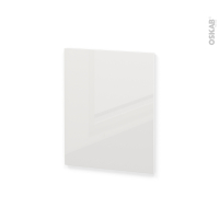Finition cuisine - Joue N°29 - BORA Blanc - Avec sachet de fixation - A redécouper - L58 x H41 x Ep.1.6 cm