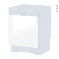Porte lave vaisselle - Intégrable N°16 - BORA Blanc - L60 x H57 cm