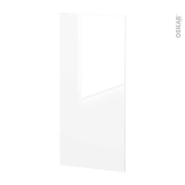 Finition cuisine - Joue N°33 - BORA Blanc - Avec sachet de fixation - L58 x H125 x Ep.1.6 cm