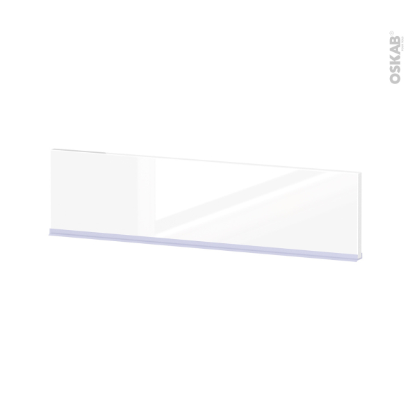 Plinthe de cuisine - BORA Blanc - avec joint d'étanchéité - L220xH15.4