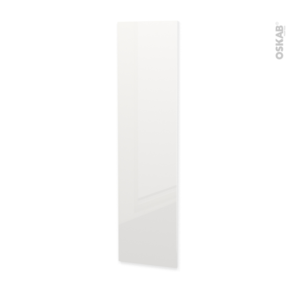 Finition cuisine - Joue N°89 - BORA Blanc  - Avec sachet de fixation - L58 x H217 x Ep 1,6 cm