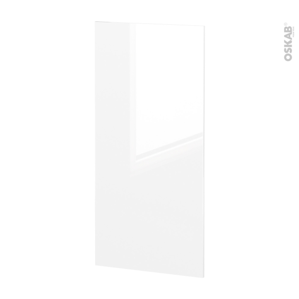 Façades de cuisine Porte N°27 <br />BORA Blanc, L60 x H125 cm 