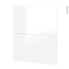 #Façades de cuisine - 2 tiroirs N°57 - BORA Blanc - L60 x H70 cm