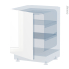 #Porte frigo sous plan - Intégrable N°21 - BORA Blanc - L60 x H70 cm