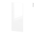 #Finition cuisine - Habillage arrière îlot N°93 - BORA Blanc  - Avec sachet de fixation - à redécouper - L40 x H92 x Ep 1,6 cm