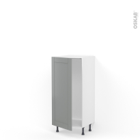 Colonne de cuisine N°27 - Armoire frigo encastrable - FILIPEN Gris - 1 porte - L60 x H125 x P58 cm