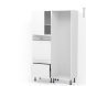 Colonne de cuisine - Lave vaisselle intégrable - GINKO Blanc - L60 x H195 x P58 cm