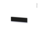 Plinthe de cuisine - GINKO Noir - Avec joint d'étanchéité - L220xH15,4 cm