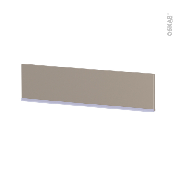 Plinthe de cuisine - GINKO Taupe - Avec joint d'étanchéité - L220xH15.4 cm