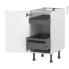 #Meuble de cuisine - Bas - GINKO Taupe - 2 tiroirs à l'anglaise - L40 x H70 x P58 cm