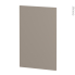 #Porte lave vaisselle Full intégrable N°87 <br />GINKO Taupe, L45 x H70 cm 