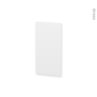 Finition cuisine - Joue N°30 - LUPI Blanc - Avec sachet de fixation - A redécouper - L37 x H41 x Ep.1.6 cm