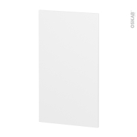 Finition cuisine - Habillage arrière ilôt N°92 - HELIA Blanc  - Avec sachet de fixation - L40 x H70 x Ep 1,6 cm