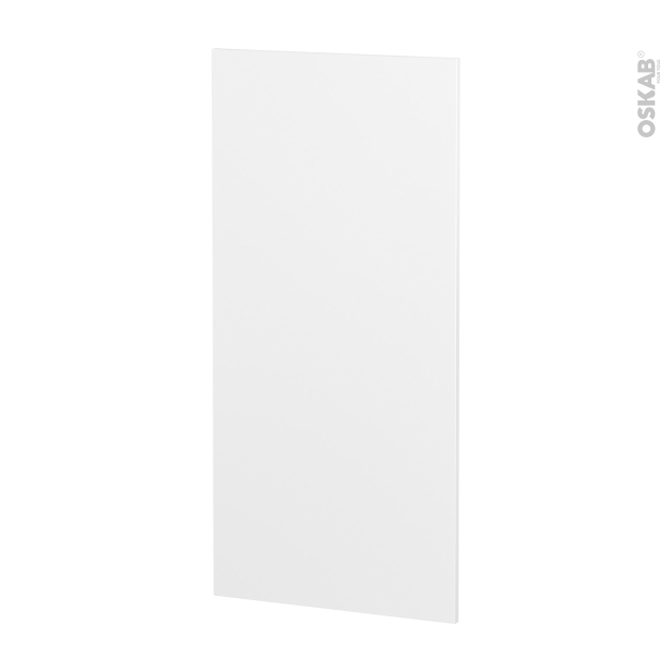 Façades de cuisine Porte N°27 <br />HELIA Blanc, L60 x H125 cm 