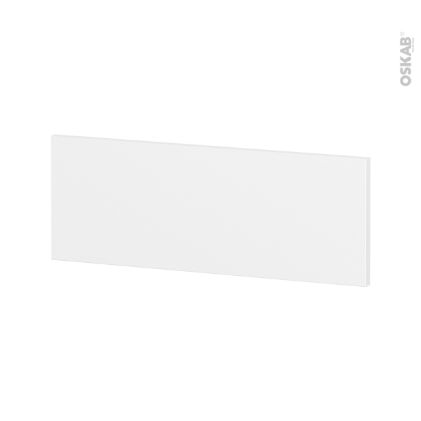 Bandeau colonne frigo Haut <br />HELIA Blanc, A redécouper, L60 x H22 cm 