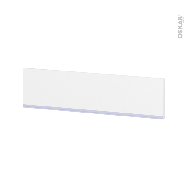 Plinthe de cuisine HELIA Blanc <br />avec joint d'étanchéité, L220xH15,4 cm 