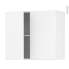 #Meuble de cuisine Haut ouvrant <br />HELIA Blanc, 2 portes, L80 x H70 x P37 cm 