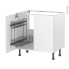 #Meuble de cuisine Sous évier <br />HELIA Blanc, 2 portes lessiviel, L80 x H70 x P58 cm 