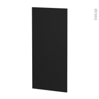 Finition cuisine - Joue N°33 - HELIA Noir - Avec sachet de fixation - L58 x H125 x Ep.1.6 cm