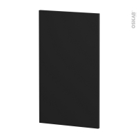 Finition cuisine - Habillage arrière ilôt N°92 - HELIA Noir  - Avec sachet de fixation - L40 x H70 x Ep 1,6 cm