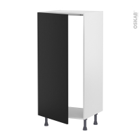Colonne de cuisine N°27 - Armoire frigo encastrable - HELIA Noir - 1 porte - L60 x H125 x P58 cm