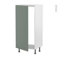 Colonne de cuisine N°27 - Armoire frigo encastrable - HELIA Vert - 1 porte - L60 x H125 x P58 cm