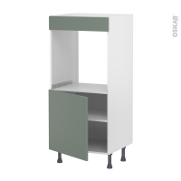 Colonne de cuisine N°16 - Four encastrable niche 60 - HELIA Vert - 1 porte - L60 x H125 x P58 cm