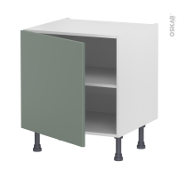 Meuble de cuisine - Bas - HELIA Vert - 1 porte - L60 x H57 x P58 cm