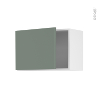 Meuble de cuisine - Haut ouvrant - HELIA Vert - 1 porte - L60 x H41 x P37 cm