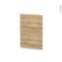 #Façades de cuisine - 2 tiroirs N°52 - HOSTA Chêne naturel - L40 x H70 cm