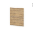 #Façades de cuisine - 2 tiroirs N°57 - HOSTA Chêne naturel - L60 x H70 cm