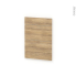 #Façades de cuisine - 3 tiroirs N°58 - HOSTA Chêne naturel - L60 x H70 cm
