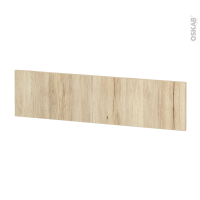 Façades de cuisine - Face tiroir N°41 - IKORO Chêne clair - L100 x H25 cm