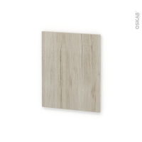 Finition cuisine - Joue N°29 - IKORO Chêne clair - Avec sachet de fixation - A redécouper - L58 x H41 x Ep.1.6 cm