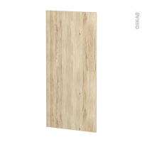 Finition cuisine - Joue N°33 - IKORO Chêne clair - Avec sachet de fixation - L58 x H125 x Ep.1.6 cm