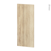 Finition cuisine - Habillage arrière ilôt N°91 - IKORO Chêne clair  - Avec sachet de fixation - L30 x H70 x Ep 1,6 cm