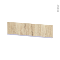 Plinthe de cuisine - IKORO Chêne clair - avec joint d'étanchéité - L220xH15,4