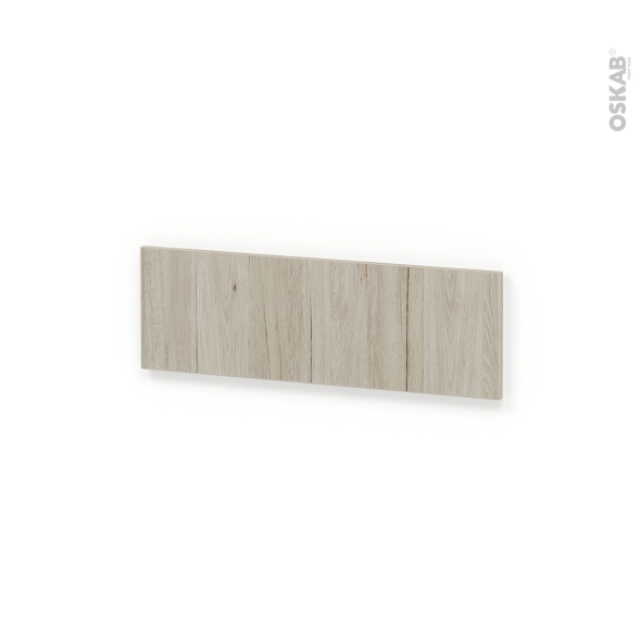 Façades de cuisine - Face tiroir N°39 - IKORO Chêne clair - L80 x H25 cm