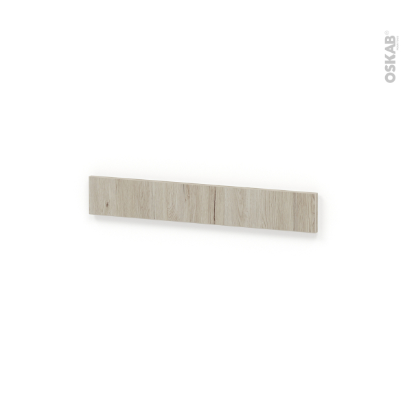 Façades de cuisine - Face tiroir N°42 - IKORO Chêne clair - L80 x H13 cm