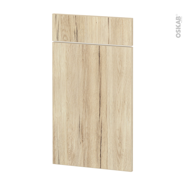 Façades de cuisine - 1 porte 1 tiroir N°51 - IKORO Chêne clair - L40 x H70 cm