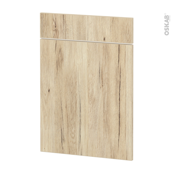 Façades de cuisine - 1 porte 1 tiroir N°54 - IKORO Chêne clair - L50 x H70 cm