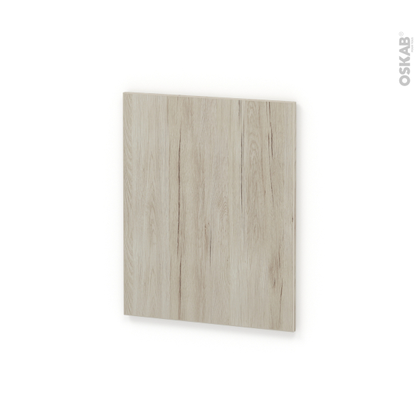 Finition cuisine - Joue N°29 - IKORO Chêne clair - Avec sachet de fixation - A redécouper - L58 x H57 x Ep.1.6 cm